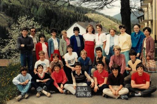 1984, 3a.Klasse, Hauptschule, Metnitz, Schülerfoto