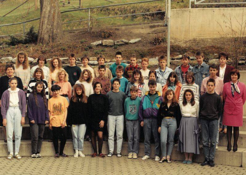 1991/92, 4.Klasse, A+b, Hauptschule, Metnitz, Schülerfoto