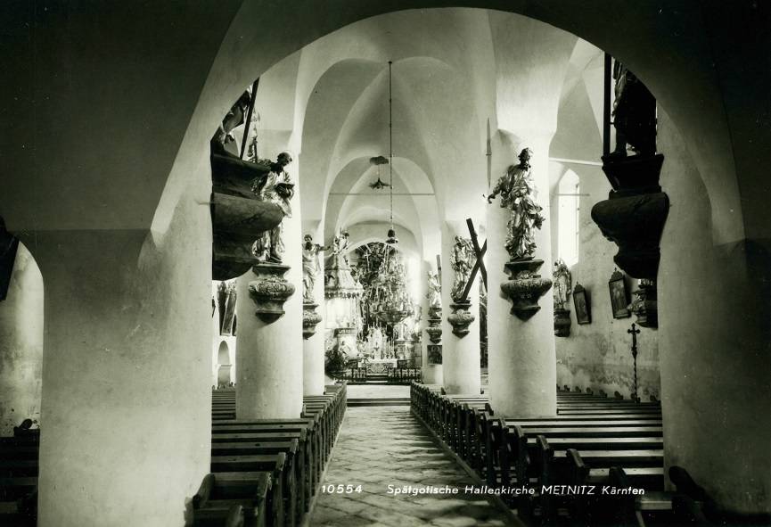 Altar, Kirchenraum, Metnitz, Pfarrkirche, St. Leonhard