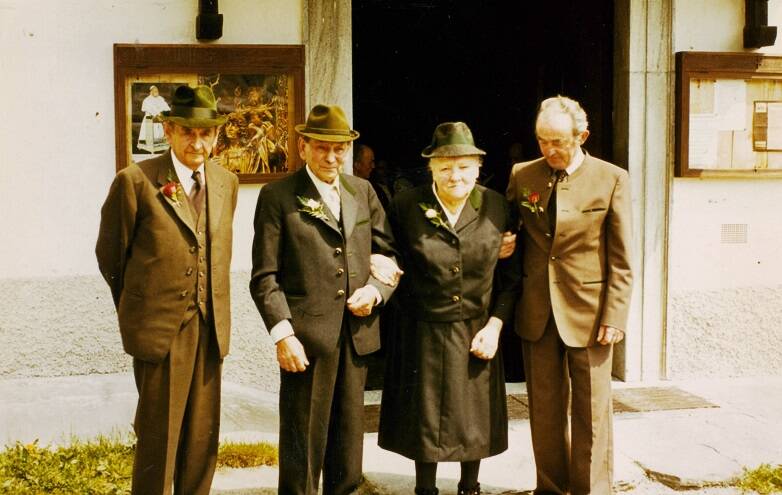 50 Jahre, 50jähriges Hochzeitsjubiläum, Christine Auer, Goldene Hochzeit, Kirche, Kirche St. Leohnhard, Metnitz, Pfarrkirche, Pfarrkirche Metnitz, St. Leonhard, Wöbring, Wöbring 1