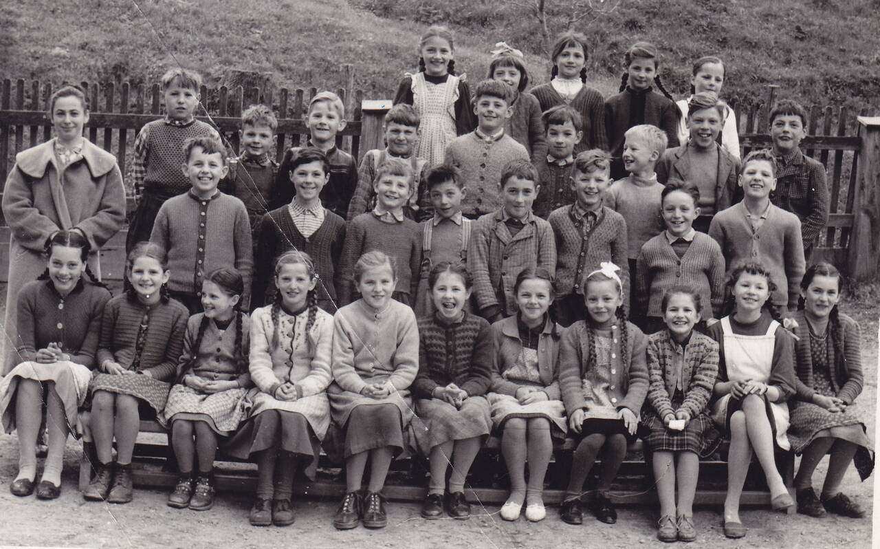 1958/59, 3.Klasse, Metnitz, Schülerfoto, Volksschule
