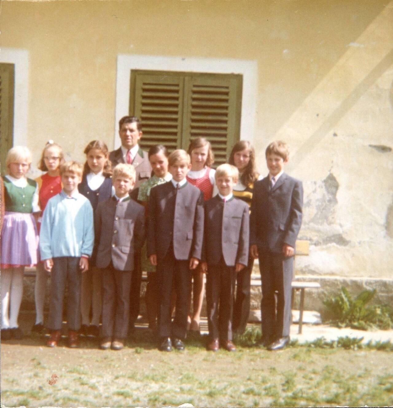 Kärntnerisch Laßnitz 14, Klassenfoto, Schulhaus, Volksschule Kärntnerisch Laßnitz
