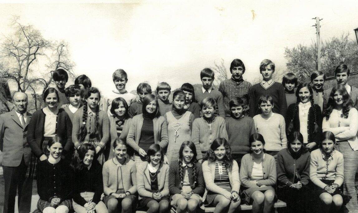 1971-72, 3.Klasse, Hauptschule, Metnitz, Schülerfoto