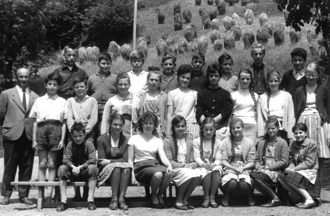 1.Klasse, 1960, Hauptschule, Metnitz, Schülerfoto